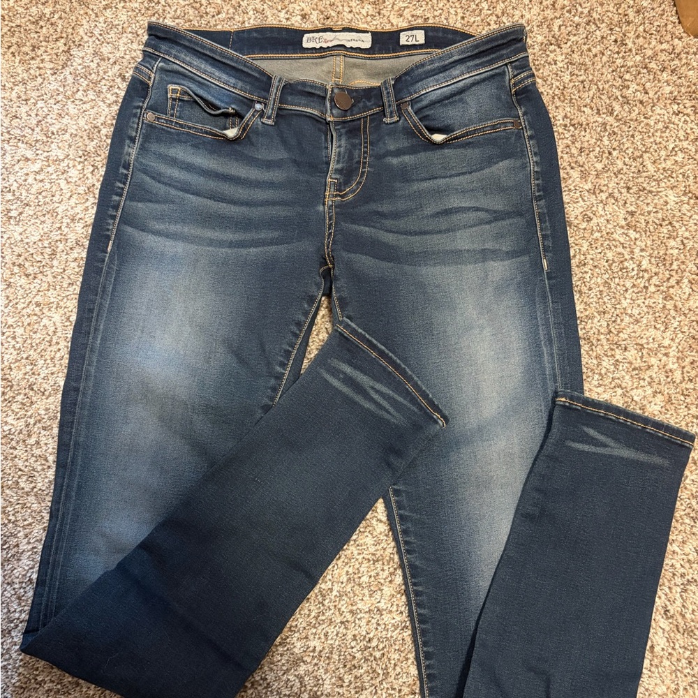 BKE Women's Dark Wash Skinny Jeans